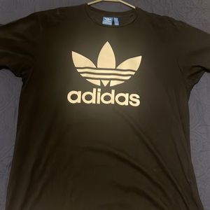 Black and white adidas t shirt
